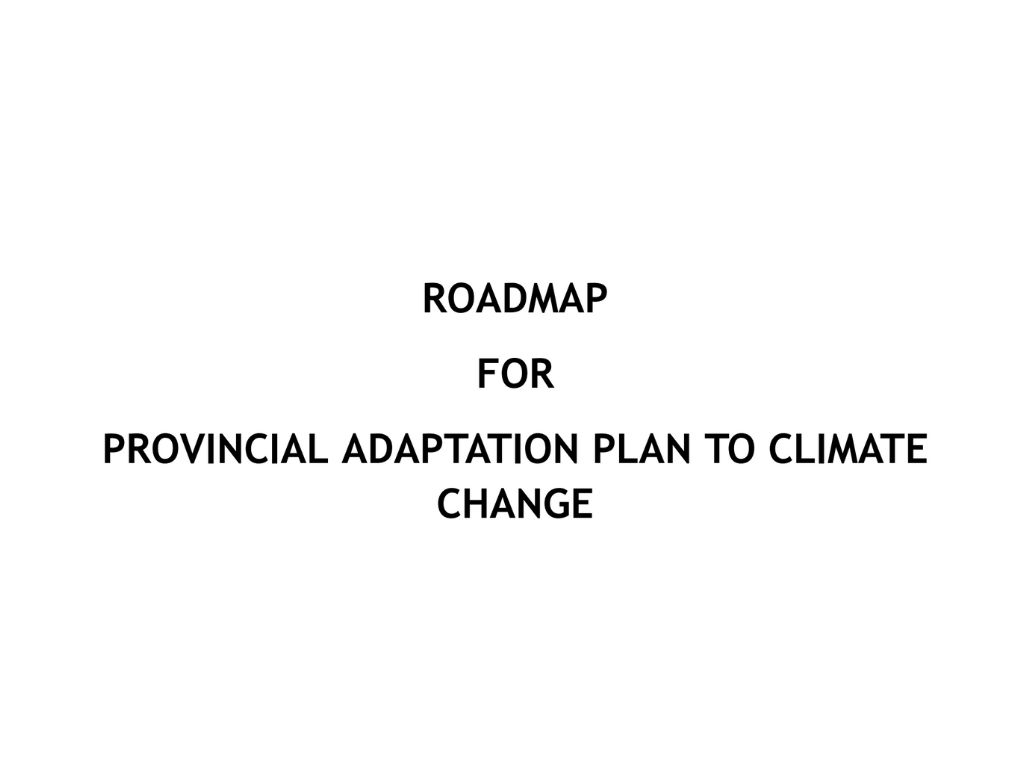 Mozambique Roadmap for Provincial Plan for Adaptation 